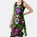 Search for vintage rose print aprons Pink