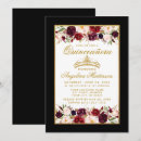 Search for red black quinceanera invitations Elegant