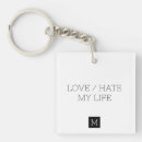 Search for for life key rings Black and white