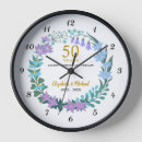 Search for 50th anniversary clocks Vow renewal