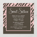 Search for pink and brown invitations Retro