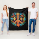 Search for peace sign blankets 70s