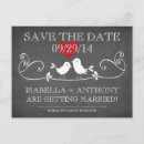 Search for love birds save the dates Vintage