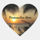 Search for beach heart wedding stickers Florida