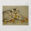 Search for thanksgiving cat postcards Autumn
