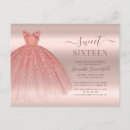 Search for rose sweet 16 invitations Modern sweet sixteen