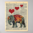 Search for vintage circus art Elephant