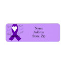 Search for purple ribbon return address labels Fibromyalgia