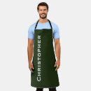 Search for plain green aprons Solid color