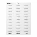 Search for monochrome return address labels Black and white