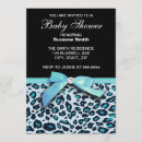 Search for leopard print baby shower invitations Blue