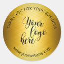 Search for gold foil logo stickers Metallic