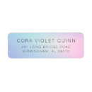 Search for ombre return address labels Purple