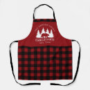 Search for plaid monogram aprons Check pattern