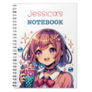 Search for bubble tea notebooks Cartoon