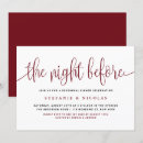 Search for red rehearsal dinner invitations Modern