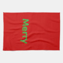 Search for monogram christmas tea towels Red