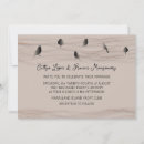 Search for birds wedding invitations White