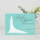 Search for aqua blue bridal shower invitations Bride