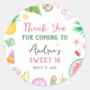 Search for sweet 16 birthday invitations stickers Modern