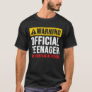 Search for an official teenager tshirts Thirteen