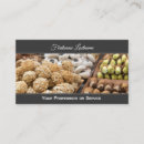 Search for confectionery business cards Pastry chef