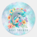 Search for cute dolphin stickers Baby shower