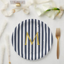 Search for blue and white striped plates Modern