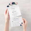 Search for navy blue and blush pink wedding invitations Botanical