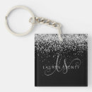 Search for black gray key rings For her