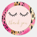 Search for leopard thank you stickers Animal