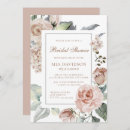 Search for dusty pink bridal shower invitations Elegant
