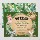 Search for exotic animals invitations Safari