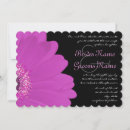 Search for black and fuchsia wedding invitations Vintage