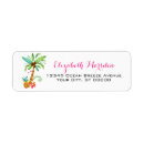 Search for caribbean return address labels Palm trees