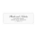 Search for formal return address labels Black and white