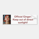 Search for redhead bumper stickers Ginger