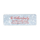 Search for cheerful return address labels Red