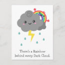 Search for cute cloud postcards Rain