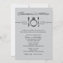 Search for silver rehearsal dinner invitations Elegant