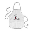 Search for black white red aprons Charlie brown