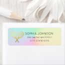 Search for tennis return address labels Cute