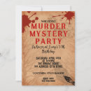 Search for bloody invitations Murder mystery