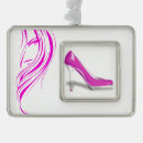 Search for high heel shoe christmas tree decorations Pink