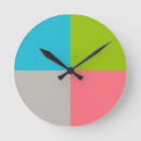 Search for pink and grey clocks Trendy