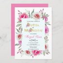 Search for hot pink fuchsia and gold invitations Floral