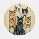 Search for vintage cat christmas tree decorations Antique