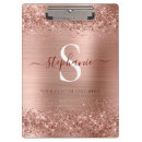 Search for pink glitter clipboards Rose gold