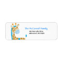 Search for blue giraffe return address labels Jungle