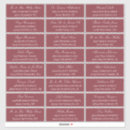 Search for red wedding stickers Burgundy